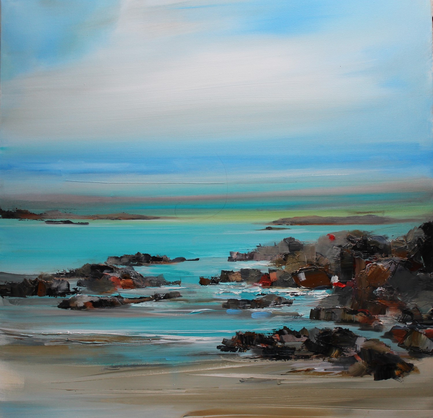 'Turquoise Ocean' by artist Rosanne Barr